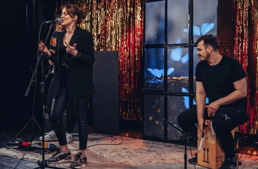 Basia Dratwińska podczas koncertu