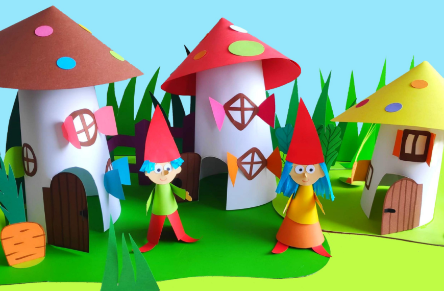 Obrazek z programu Podróż do Papierowej Krainy. Papierowy teatrzyk dla dzieci z krasnalami